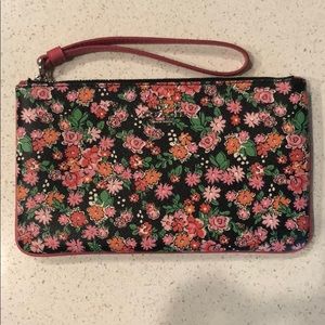 Coach Large Floral Wristlet / Clutch